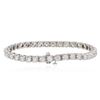 Image 2 : 14KT White Gold 7.23 ctw Diamond Tennis  Bracelet