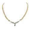 Image 2 : 14KT White and Yellow Gold 8.84 ctw Diamond Necklace