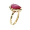 Image 3 : 14KT Yellow Gold 4.90 ctw Ruby and Diamond Ring