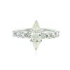 Image 1 : 14KT White Gold 1.96 ctw Marquise Cut Diamond Ring