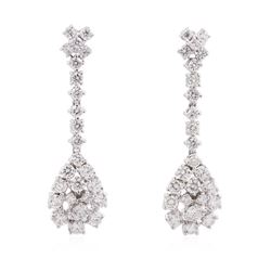 14KT White Gold 2.61 ctw Diamond Earrings