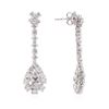 Image 2 : 14KT White Gold 2.61 ctw Diamond Earrings
