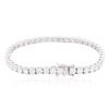 Image 2 : 18KT White Gold 11.66 ctw Diamond Tennis Bracelet