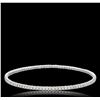 Image 1 : 14KT White Gold 2.75 ctw Diamond Bangle Bracelet