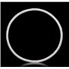 Image 2 : 14KT White Gold 2.75 ctw Diamond Bangle Bracelet