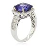 Image 3 : 14KT White Gold 4.70 ctw Tanzanite and Diamond Ring