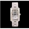Image 1 : Stainless Steel Diamond Baume Mercier Mercler Hampton Wristwatch