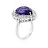 Image 3 : 14KT White Gold GIA Certified 13.39 ctw Tanzanite and Diamond Ring