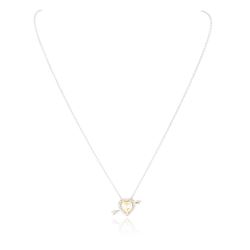 18KT Two-Tone Gold 2.25 ctw Diamond Pendant With Chain