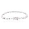 Image 2 : 18KT White Gold 9.04 ctw Diamond Tennis Bracelet