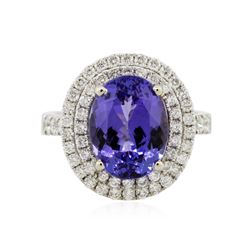 14KT Two-Tone 2.01 ctw Tanzanite and Diamond Ring