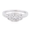 Image 1 : 18KT White Gold 1.42 ctw Diamond Ring