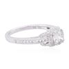 Image 2 : 18KT White Gold 1.42 ctw Diamond Ring