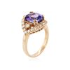 Image 3 : 14KT Rose Gold 2.95 ctw Tanzanite and Diamond Ring
