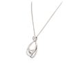 Image 3 : 14KT White Gold 1.21 ctw Diamond Pendant With Chain