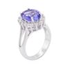 Image 3 : 14KT White Gold 2.90 ctw Tanzanite and Diamond Ring