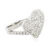 Image 2 : 14KT White Gold 1.01 ctw Diamond Ring