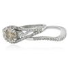 Image 3 : 14KT White Gold 1.32 ctw Diamond Ring and Guard