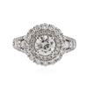 Image 1 : 18KT White Gold 2.41 ctw Diamond Ring