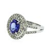 Image 2 : 14KT White Gold 1.82 ctw Tanzanite and Diamond Ring