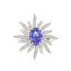 Image 1 : 14KT White Gold 2.01 ctw Tanzanite and Diamond Ring