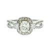 Image 1 : 18KT White Gold EGL Certified 1.71 ctw Diamond Ring