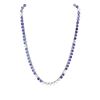 Image 1 : 14KT White Gold 27.84 ctw Tanzanite and Diamond Necklace