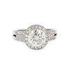 Image 1 : 14KT White Gold 3.87 ctw Round Brilliant Cut Diamond Ring