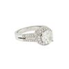 Image 2 : 14KT White Gold 3.87 ctw Round Brilliant Cut Diamond Ring