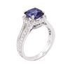 Image 3 : 14KT White Gold 2.60 ctw Sapphire and Diamond Ring