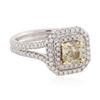 Image 2 : 14KT White Gold 1.81 ctw Diamond Ring