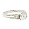 Image 2 : 14KT White Gold 1.02 ctw Diamond Ring
