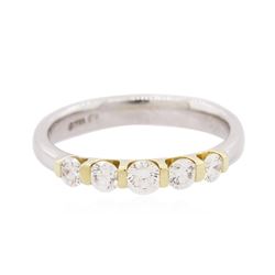14KT Two-Tone Gold 0.50 ctw Diamond Ring