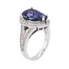 Image 3 : 14KT White Gold 5.64 ctw Tanzanite and Diamond Ring