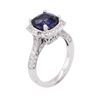 Image 3 : 14KT White Gold 3.13 ctw Sapphire and Diamond Ring