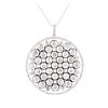 Image 2 : 14KT White Gold 1.40 ctw Diamond Pendant With Chain