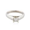 Image 1 : Platinum 0.70 ctw Diamond Ring