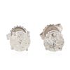 Image 1 : 14KT White Gold 2.31 ctw Diamond Earrings