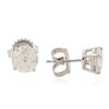 Image 2 : 14KT White Gold 2.31 ctw Diamond Earrings