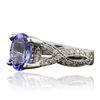 Image 2 : 14KT White Gold 1.93 ctw Tanzanite and Diamond Ring