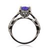 Image 3 : 14KT White Gold 1.93 ctw Tanzanite and Diamond Ring