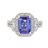 Image 1 : 18KT White Gold 2.59 ctw Tanzanite and Diamond Ring