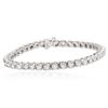 Image 1 : 14KT White Gold 4.40 ctw Diamond Tennis  Bracelet