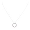 Image 1 : 10KT White Gold 0.35 ctw Diamond Pendant With Chain