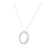 Image 3 : 10KT White Gold 0.35 ctw Diamond Pendant With Chain