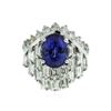 Image 1 : 14KT White Gold 4.00 ctw Tanzanite and Diamond Ring