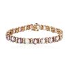 Image 1 : 14KT Rose Gold 19.11 ctw Multi-Color Sapphire and Diamond Bracelet