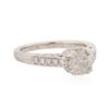 Image 2 : 18KT White Gold 1.27 ctw Diamond Ring