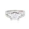 Image 1 : 14KT White Gold 1.75 ctw Diamond Ring