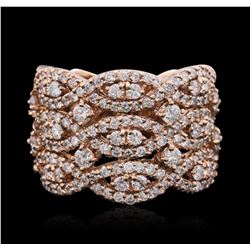 14KT Rose Gold 1.22 ctw Diamond Ring